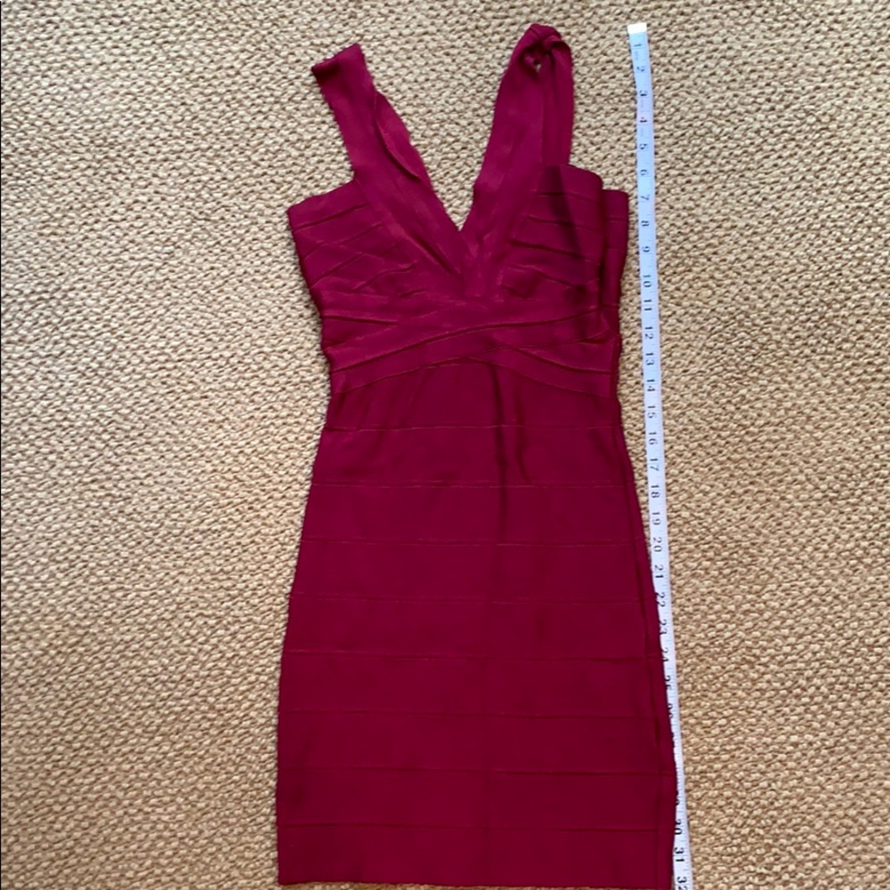 Bebe banded body con dress